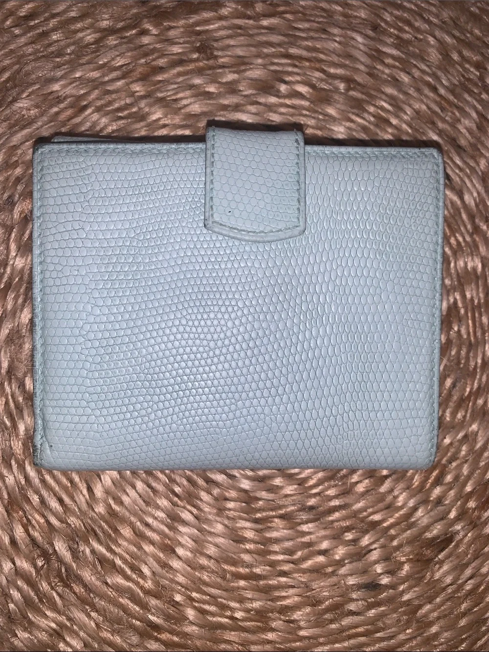 Salvatore Ferragamo light blue wallet